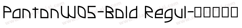 PantonW05-Bold Regul字体转换